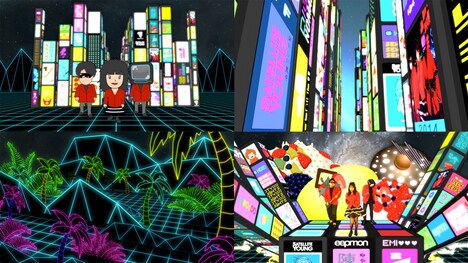 Satellite Young「Sanfransokyo girl」ミュージックビデオのワンシーン。