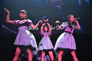 東京女子流 エキシビジョン公演「"DISCOGRAPHY" CASE OF TGS -TGS33~TGS68-」の様子。