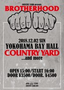 COUNTRY YARD「BROTHERHOOD FESTIVAL」告知ビジュアル