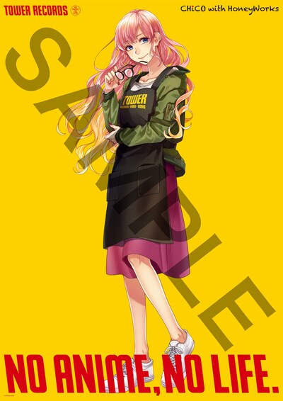 「NO ANIME, NO LIFE. × CHiCO with HoneyWorks」ポスター