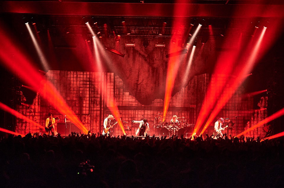 the GazettE「HALLOWEEN NIGHT 17 THE DARK HORROR SHOW SPOOKY BOX 2 アビス-ABYSS- LUCY-ルーシー- LIVE AT 10.30 AND 10.31 TOYOSU PIT TOKYO」アビスのワンシーン。