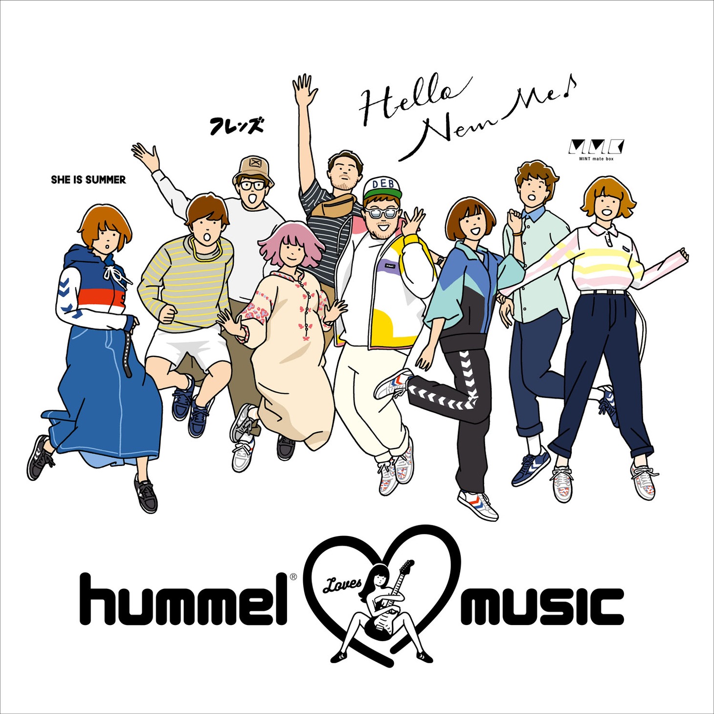 「hummel loves music」イラストビジュアル