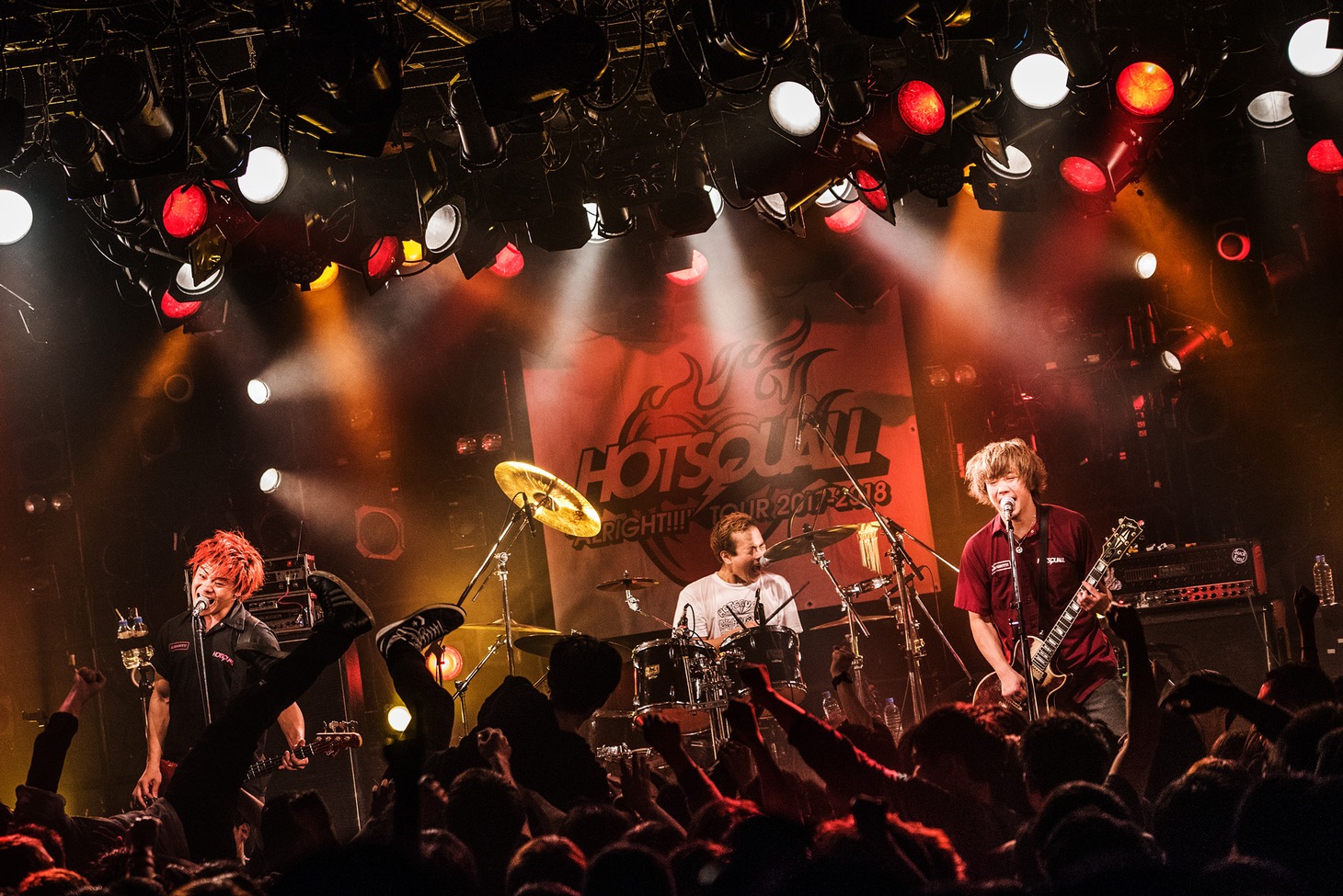「HOTSQUALL ALRIGHT!!! TOUR」東京・渋谷CLUB QUATTRO公演の様子。（Photo by manaty）