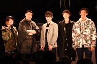 （左から）MC MIRI、Zeebra、オリエンタルラジオ藤森、SKY-HI、KEN THE 390。