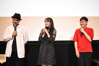 左からマツザカタクミ、知英、atagi。