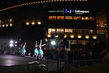 東京女子流「ラストロマンス」リリースイベントの様子。