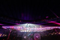 SHINeeの東京ドーム公演の様子。