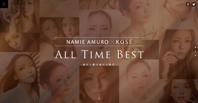 人気画像1位は「コーセーが安室奈美恵の軌跡を振り返るプロジェクト、全23種の歴代広告を公開」より、「NAMIE AMURO×KOSE ALL TIME BEST」トップページ。