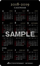 BUCK-TICK「No.0」そのほか店舗購入者特典のポケットカレンダー裏面サンプル画像。