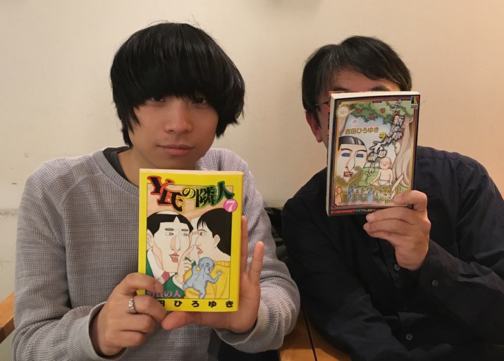 左から尾崎世界観（クリープハイプ）、吉田ひろゆき。