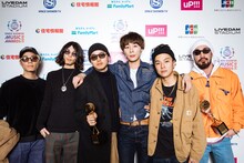 「BEST ROCK ARTIST」「BEST NEW VISION」を受賞したSuchmos。