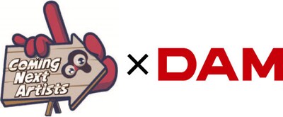 「Coming Next Artists」×DAMロゴ