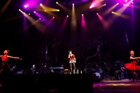 中島美嘉のツアー最終公演の様子。