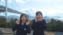 「STU48の瀬戸内めぐり旅」のワンシーン。