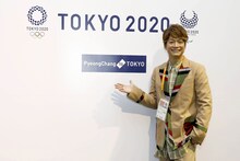 「Tokyo 2020 JAPAN HOUSE」を訪れた香取慎吾。(c)Tokyo 2020