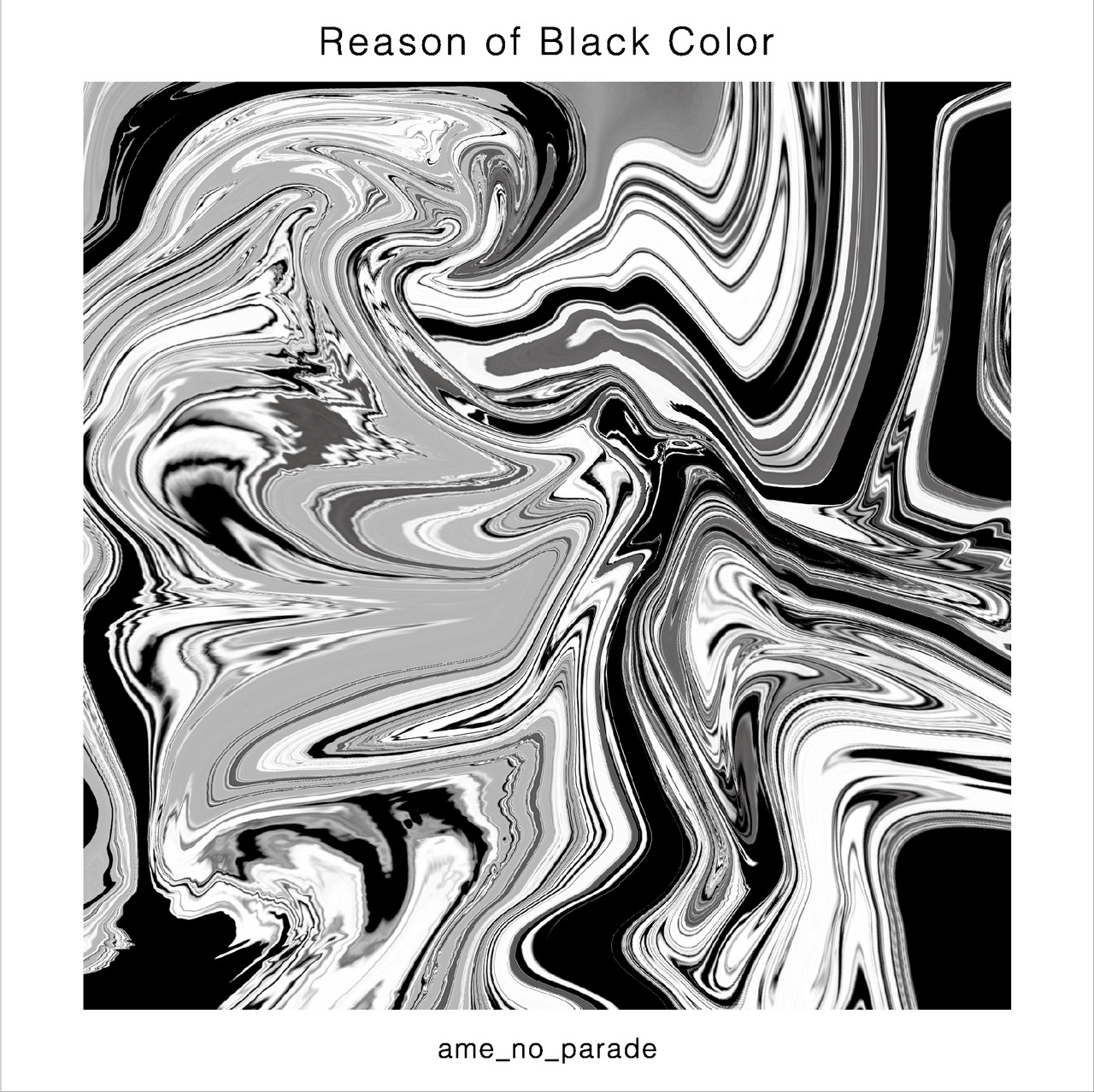 雨のパレード「Reason of Black Color」ジャケット
