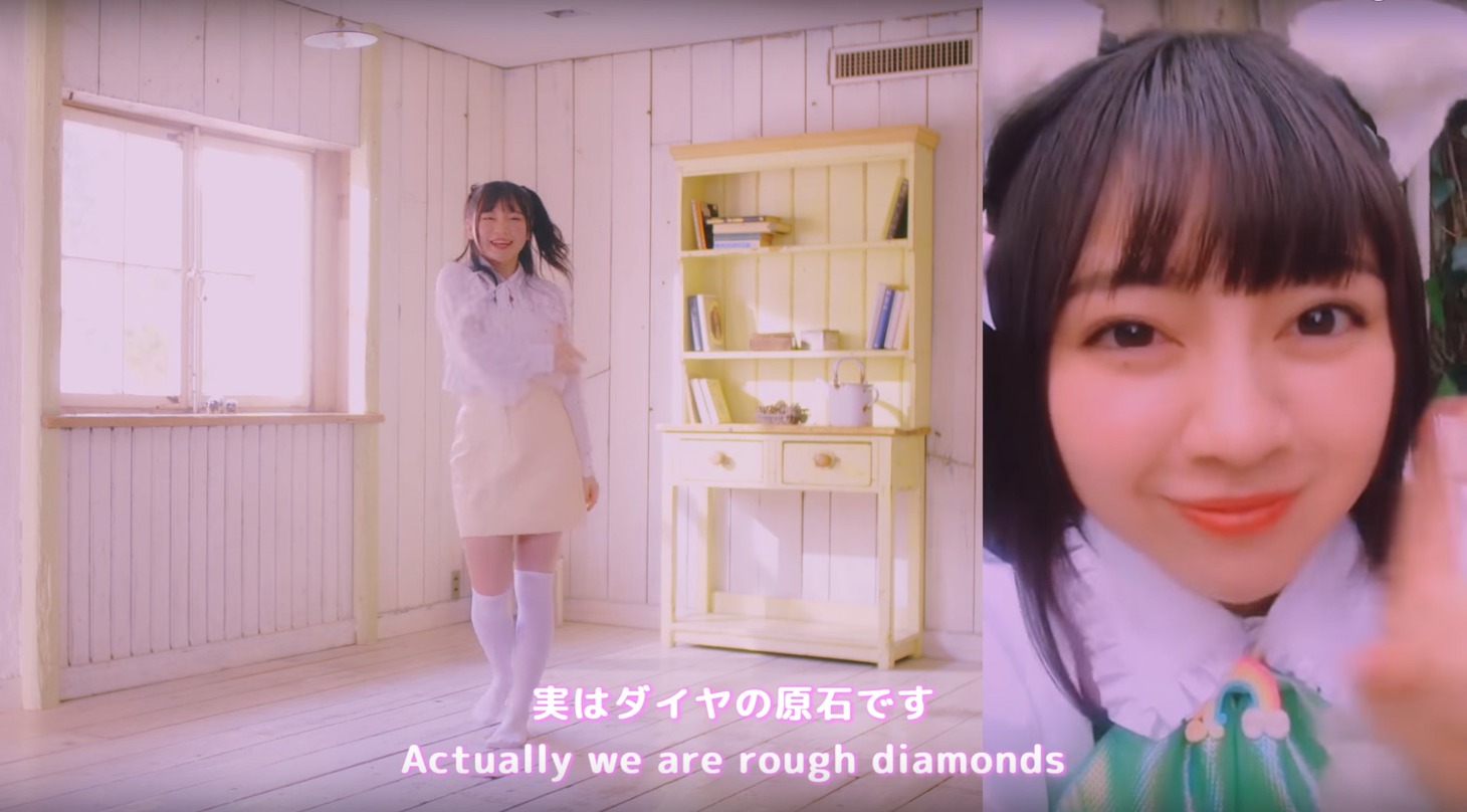 わーすた「WELCOME TO DREAM」ミュージックビデオのワンシーン。