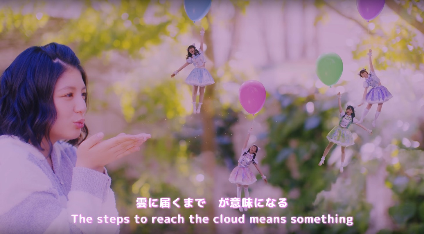 わーすた「WELCOME TO DREAM」ミュージックビデオのワンシーン。