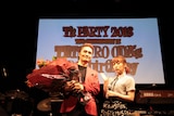 織田哲郎と高橋みなみ。