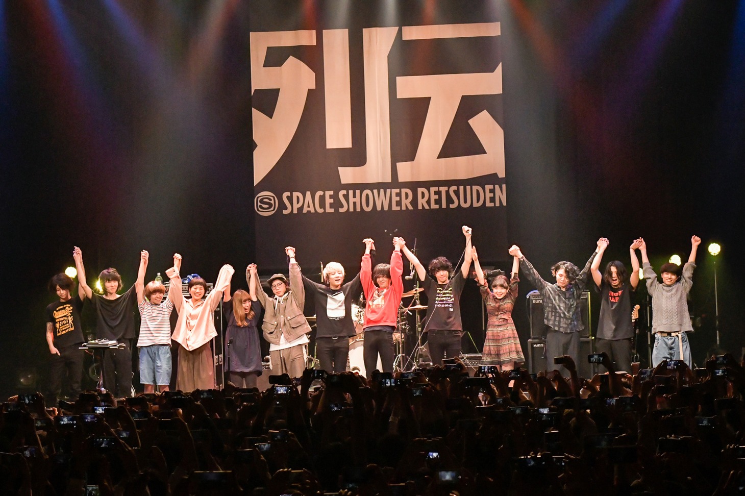 「スペースシャワー列伝 JAPAN TOUR 2018」東京・マイナビBLITZ赤坂公演の様子。（撮影：古渓一道）