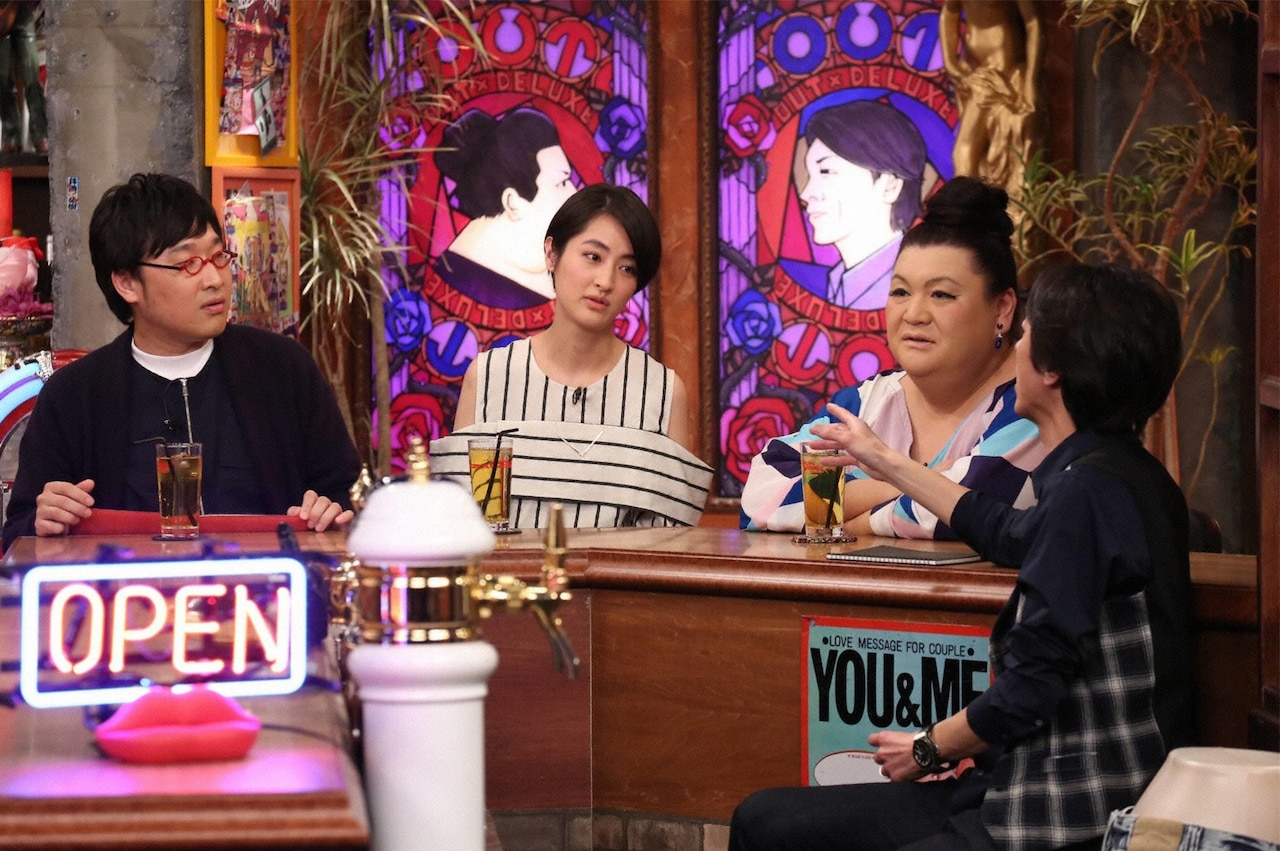 左から山里亮太、シシド・カフカ、マツコ・デラックス、矢部浩之。 (c)フジテレビ