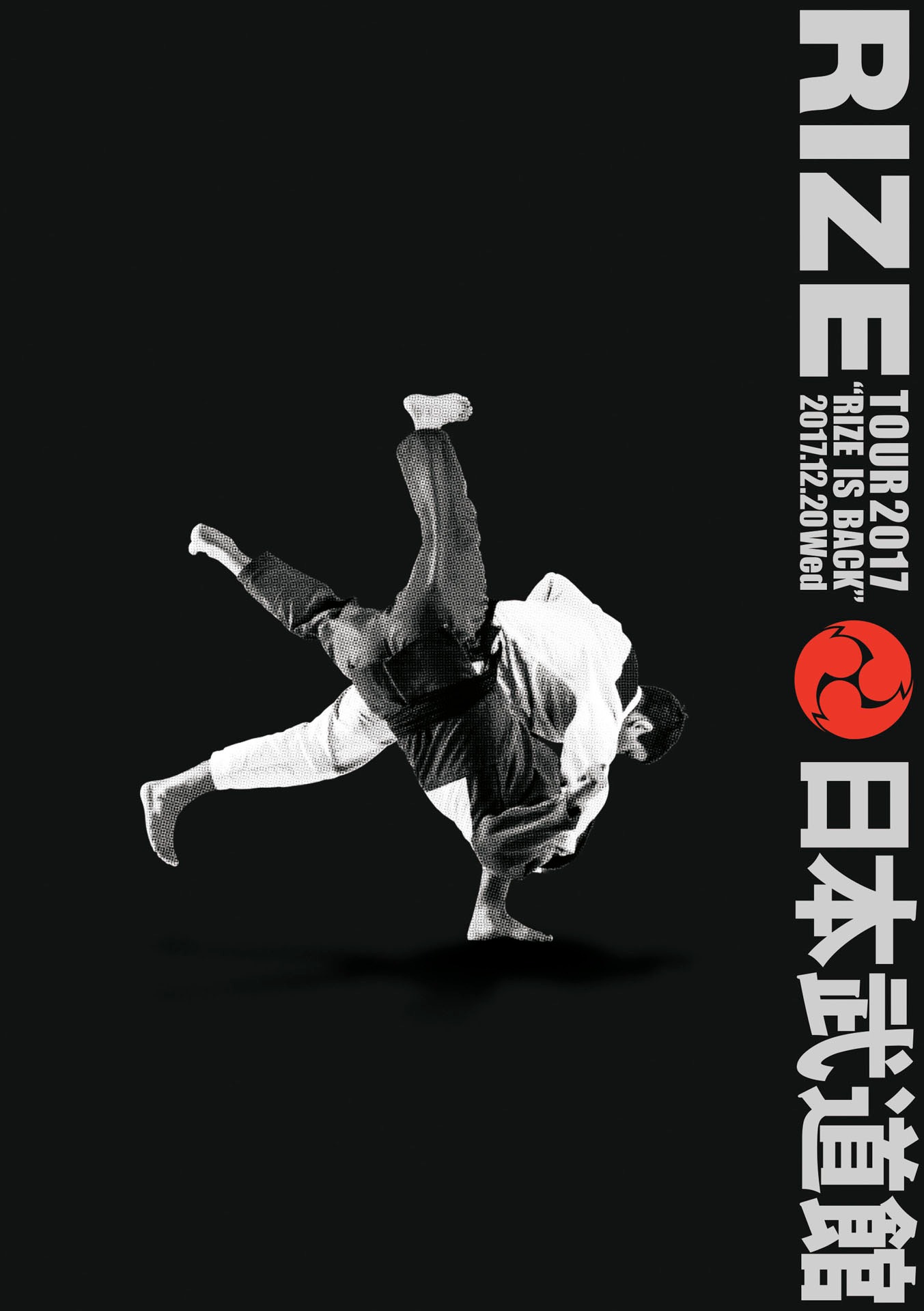 RIZE「RIZE TOUR 2017 RIZE IS BACK 平成二十九年十二月二十日 日本武道館」ジャケット