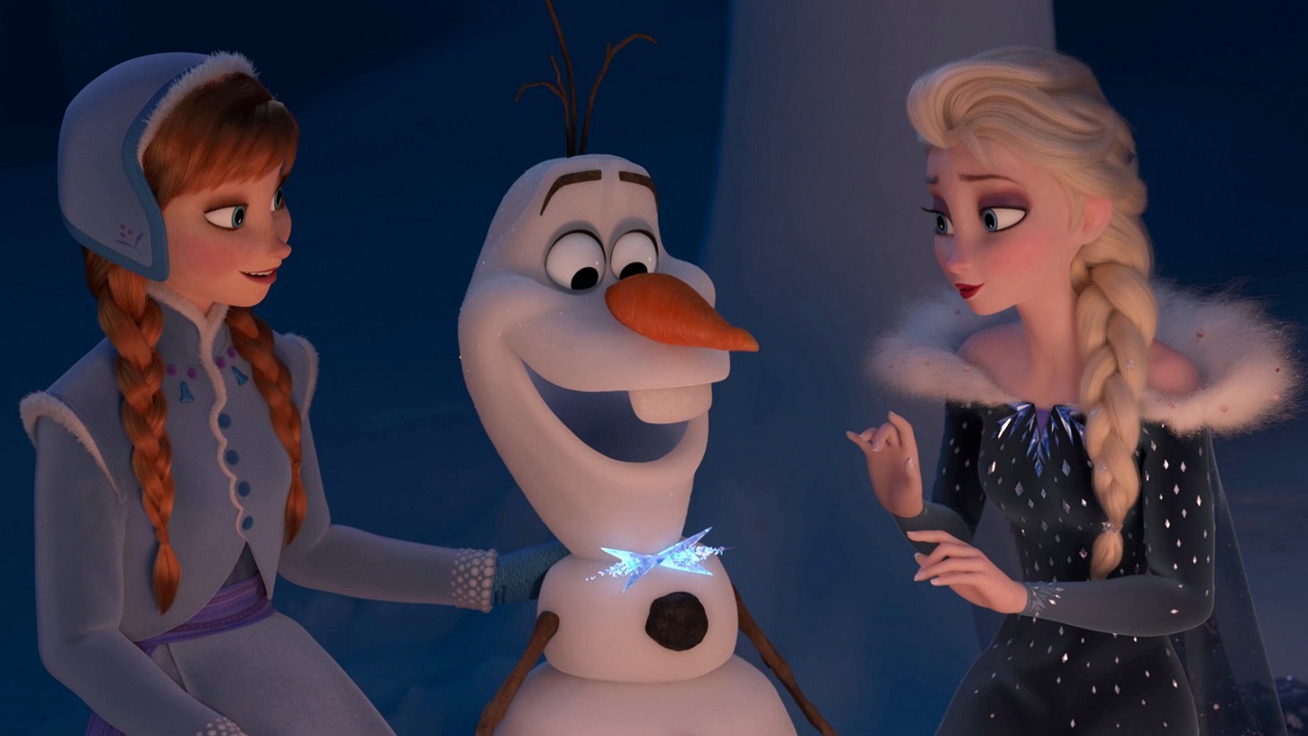 「アナと雪の女王 / 家族の思い出」のワンシーン。