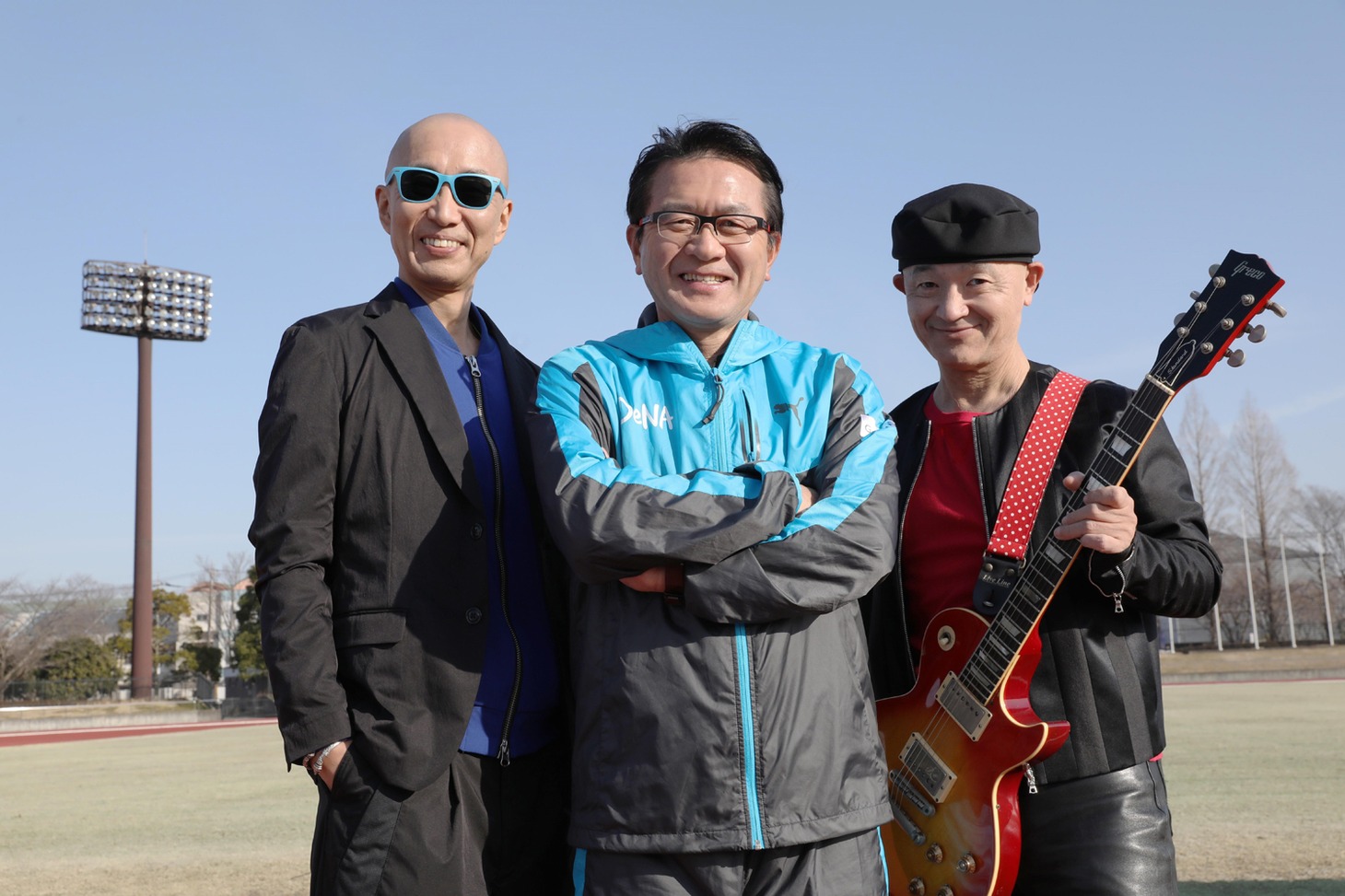 左からサンプラザ中野くん、瀬古利彦氏、パッパラー河合。