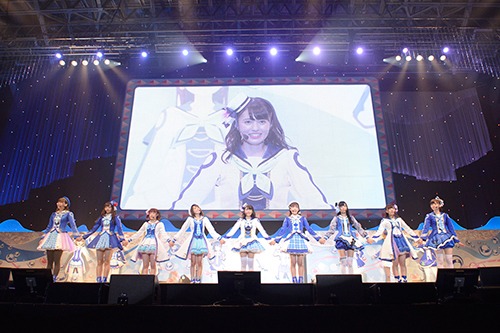 3月11日に行われたイベント「ラブライブ！サンシャイン!!Aqours クラブ活動 LIVE & FAN MEETING ～Landing action Yeah!!～」の様子。(c)2017 プロジェクトラブライブ！サンシャイン!!