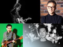 左上から時計回りに鈴木茂、林立夫、猪野秀史、ハマ・オカモト。