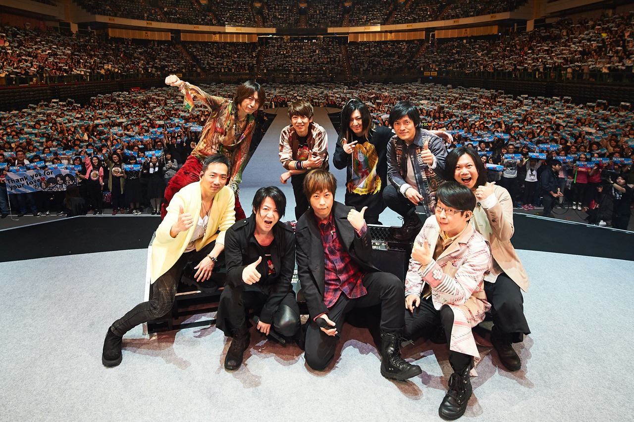 GLAY「GLAY ARENA TOUR 2018 SPRINGDELICS」台湾・台北アリーナ公演の様子。