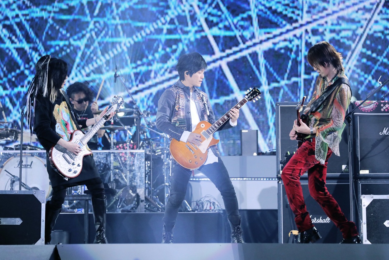 GLAY「GLAY ARENA TOUR 2018 SPRINGDELICS」台湾・台北アリーナ公演の様子。