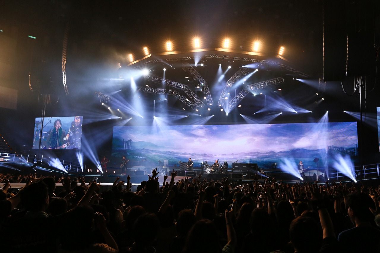 GLAY「GLAY ARENA TOUR 2018 SPRINGDELICS」台湾・台北アリーナ公演の様子。