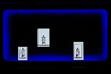 「Recollect」のパフォーマンス中に一瞬姿を見せたPerfume。 （撮影：上山陽介）