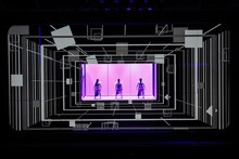 「『Perfume × TECHNOLOGY』presents "Reframe"」での「DISPLAY」のパフォーマンスの様子。 （撮影：上山陽介）