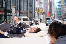 転校少女歌撃団「ショコラの独白」ミュージックビデオのオフショット。