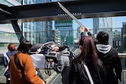 転校少女歌撃団「ショコラの独白」ミュージックビデオのオフショット。
