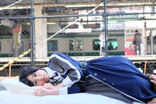 転校少女歌撃団「ショコラの独白」ミュージックビデオのオフショット。