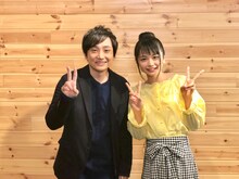 水野良樹（いきものがかり）と足立佳奈。