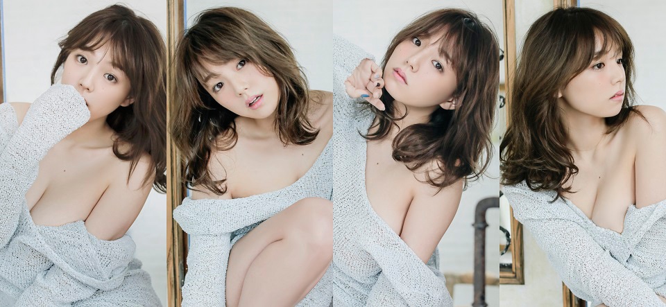 篠崎愛「YOU & LOVE」初回限定盤フォトブックの先行公開カット。
