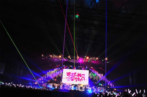 「すーぱーぬこになりたい」披露時の様子。（撮影：小松陽祐［ODD JOB］、坂口正光、小境勝巳）