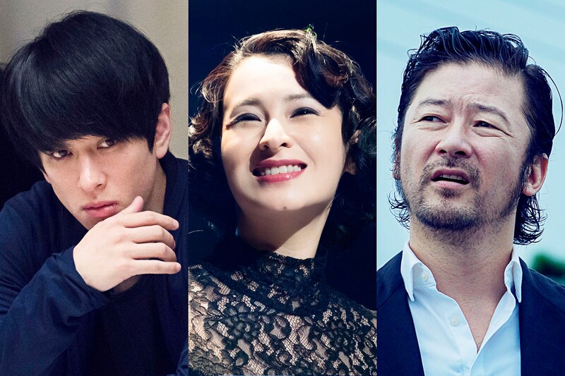 左から横山裕（関ジャニ∞）、檀れい、浅野忠信。