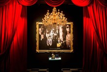 「B'z 30th Year Exhibition "SCENES" 1988-2018」前期会場の様子。