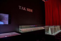 「B'z 30th Year Exhibition "SCENES" 1988-2018」前期会場の様子。