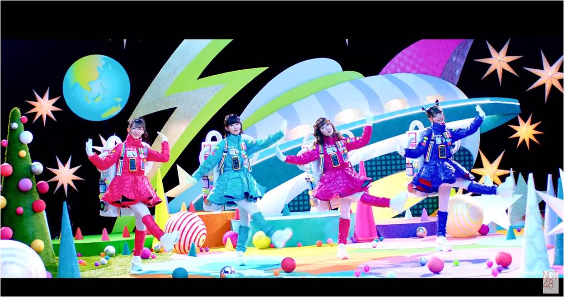 NGT48「あとで」ミュージックビデオのワンシーン。