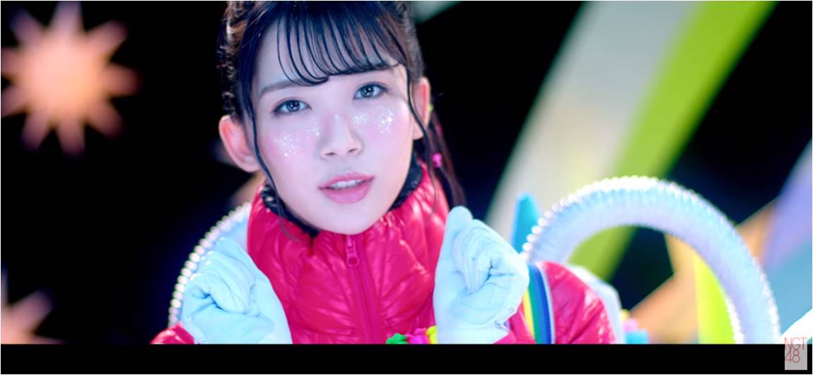 NGT48「あとで」ミュージックビデオのワンシーン。