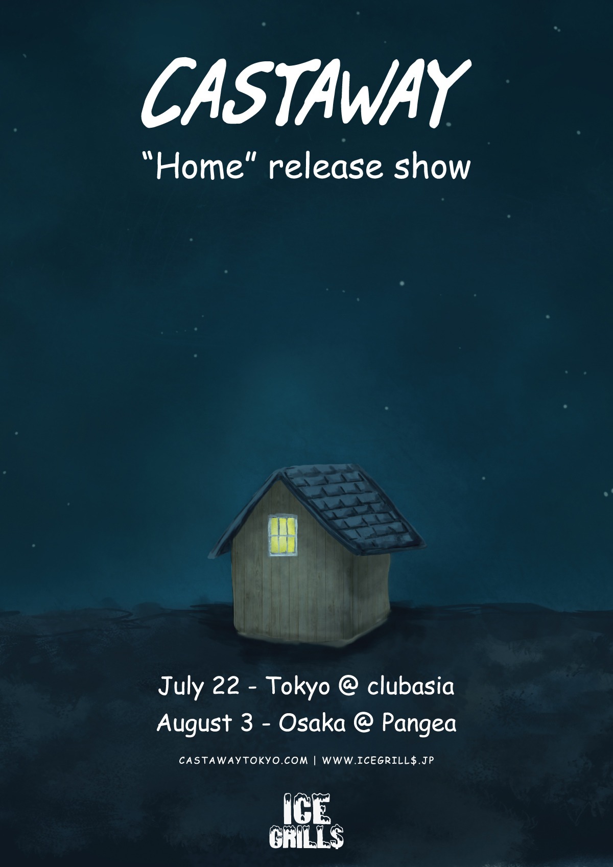 Castaway「"Home" release show」告知用画像