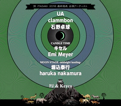 「頂 -ITADAKI- 2018」最終発表告知ビジュアル