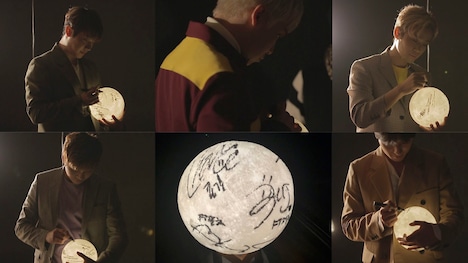 “最優秀プラネットポン酢賞”に贈られるサイン入り月型ランプ。