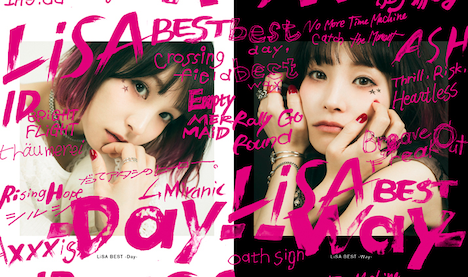 LiSA「LiSA BEST -Day- & LiSA BEST -Way-」完全限定盤ジャケット